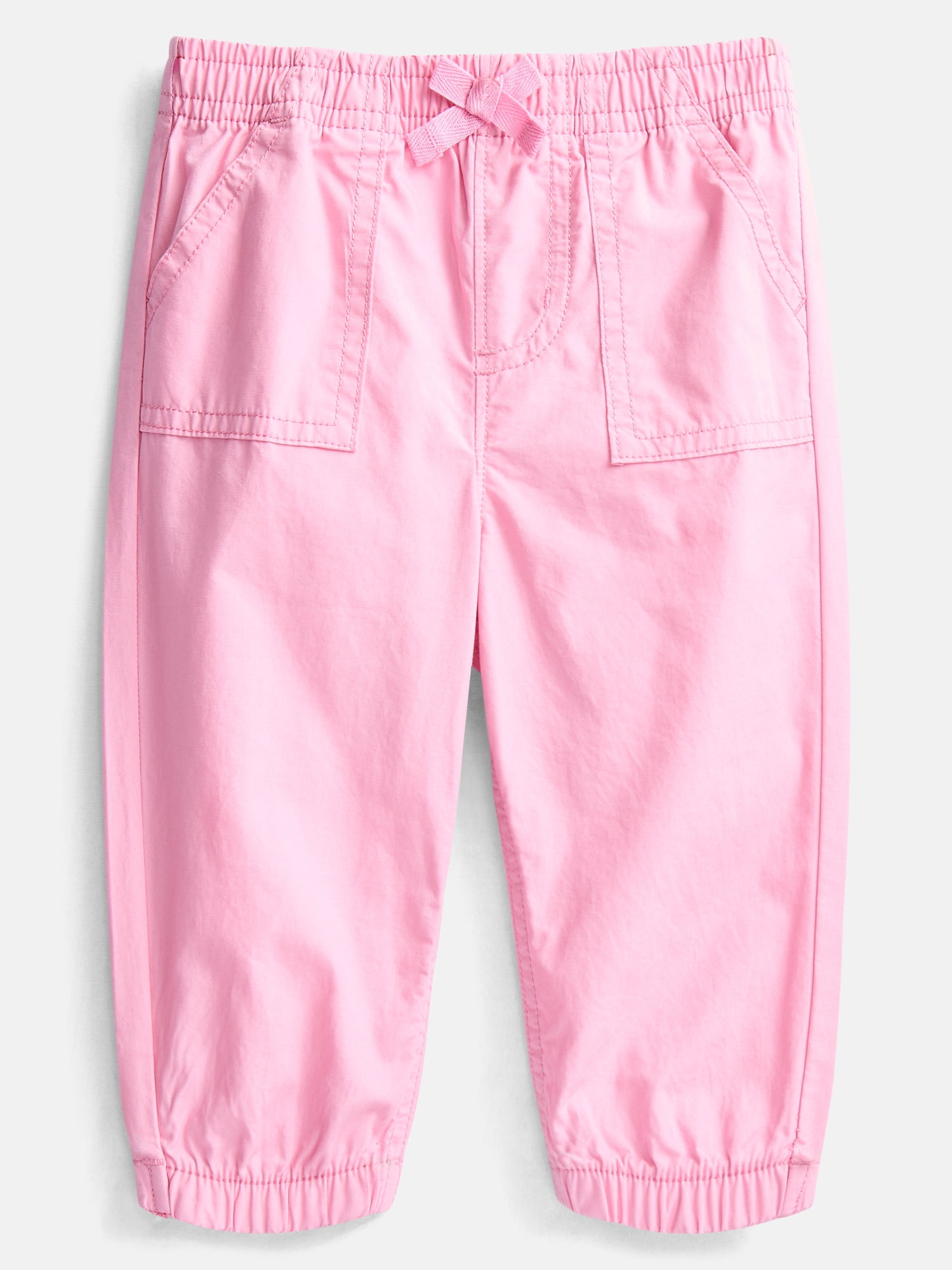 Wonder Nation Baby Girl Woven Joggers, Sizes 0-24 Months