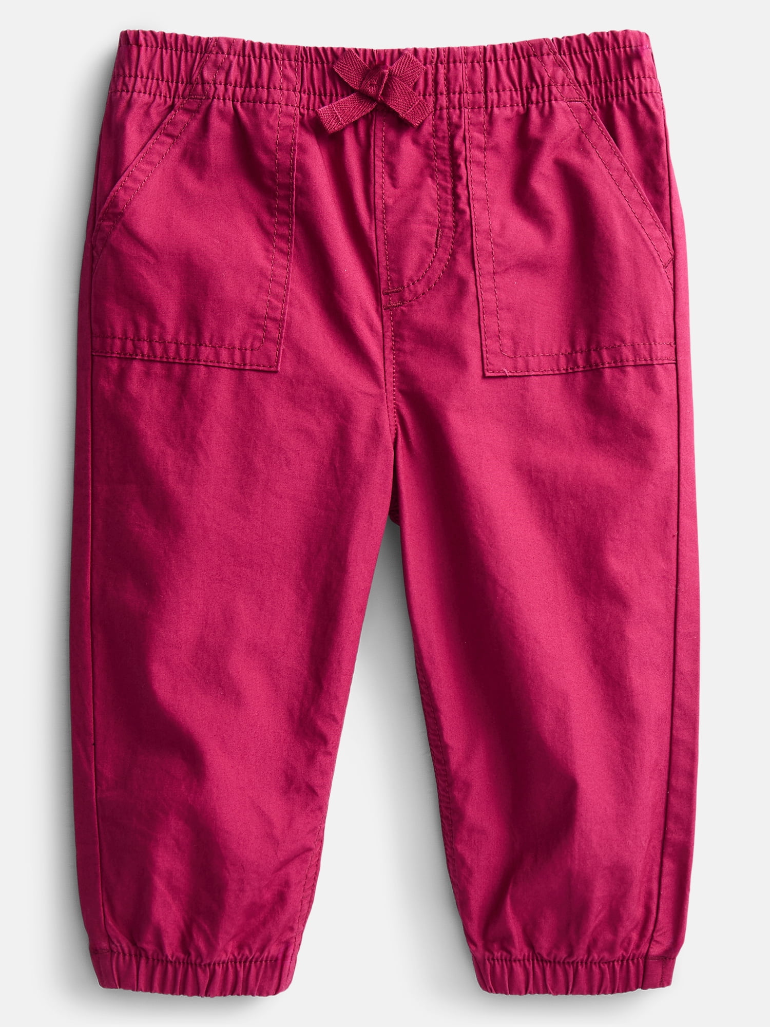 Wonder Nation Baby Girl Woven Joggers, Sizes 0-24 Months