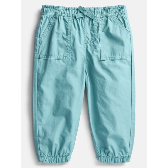Wonder Nation Baby Girl Woven Joggers, Sizes 0-24 Months