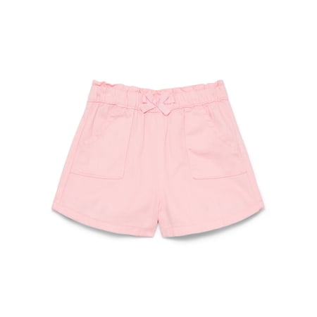 Wonder Nation Baby Girl Woven Cotton Shorts, Sizes 0-24 Months