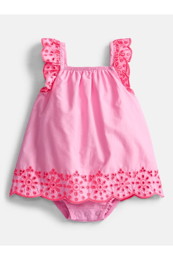 Baby Girls Eyelet Tank Romper, Sizes 0/3M-24M