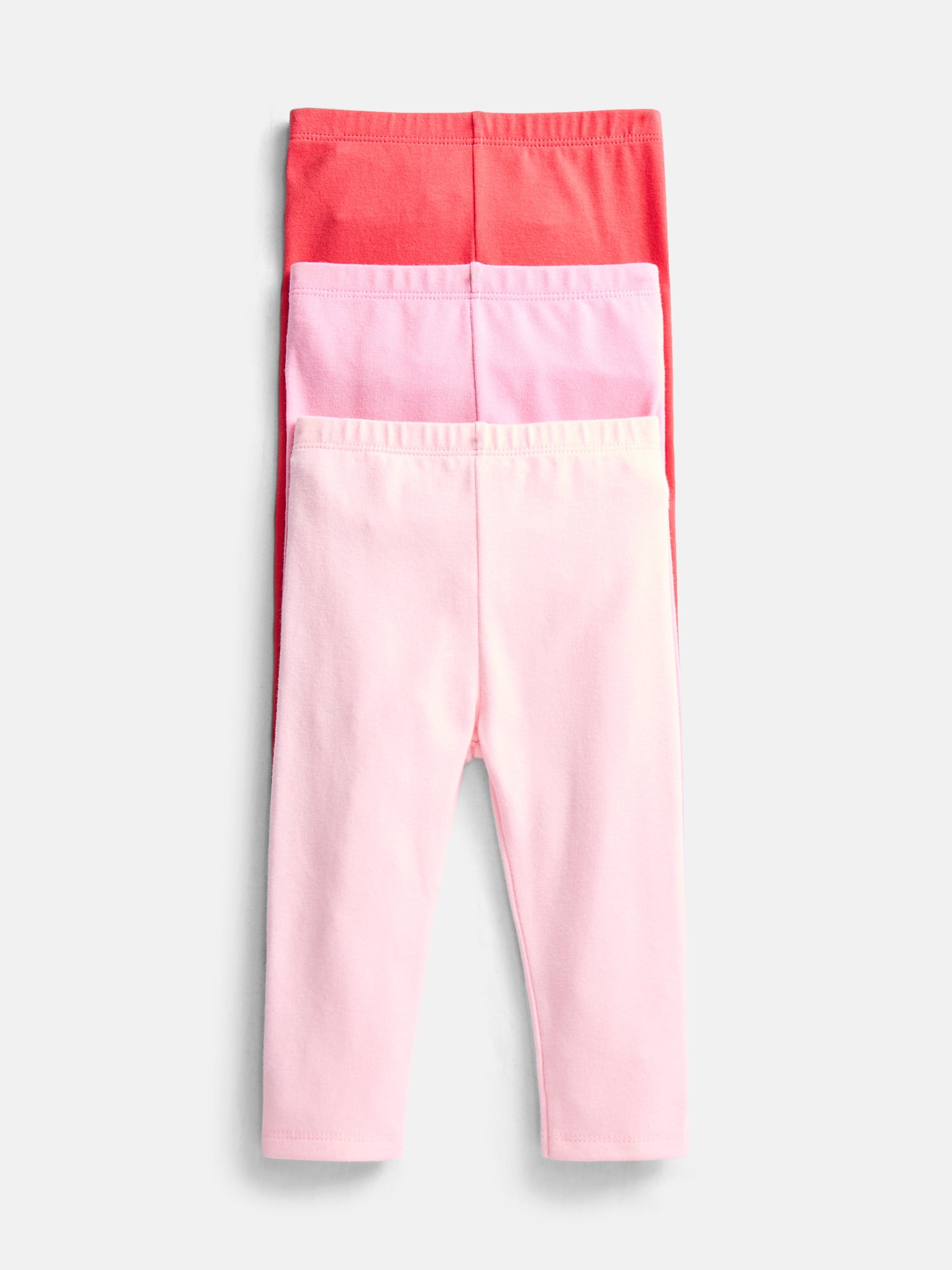 Wonder Nation Baby Girls Solid Leggings, 3-Pack, Sizes 0-24 Months