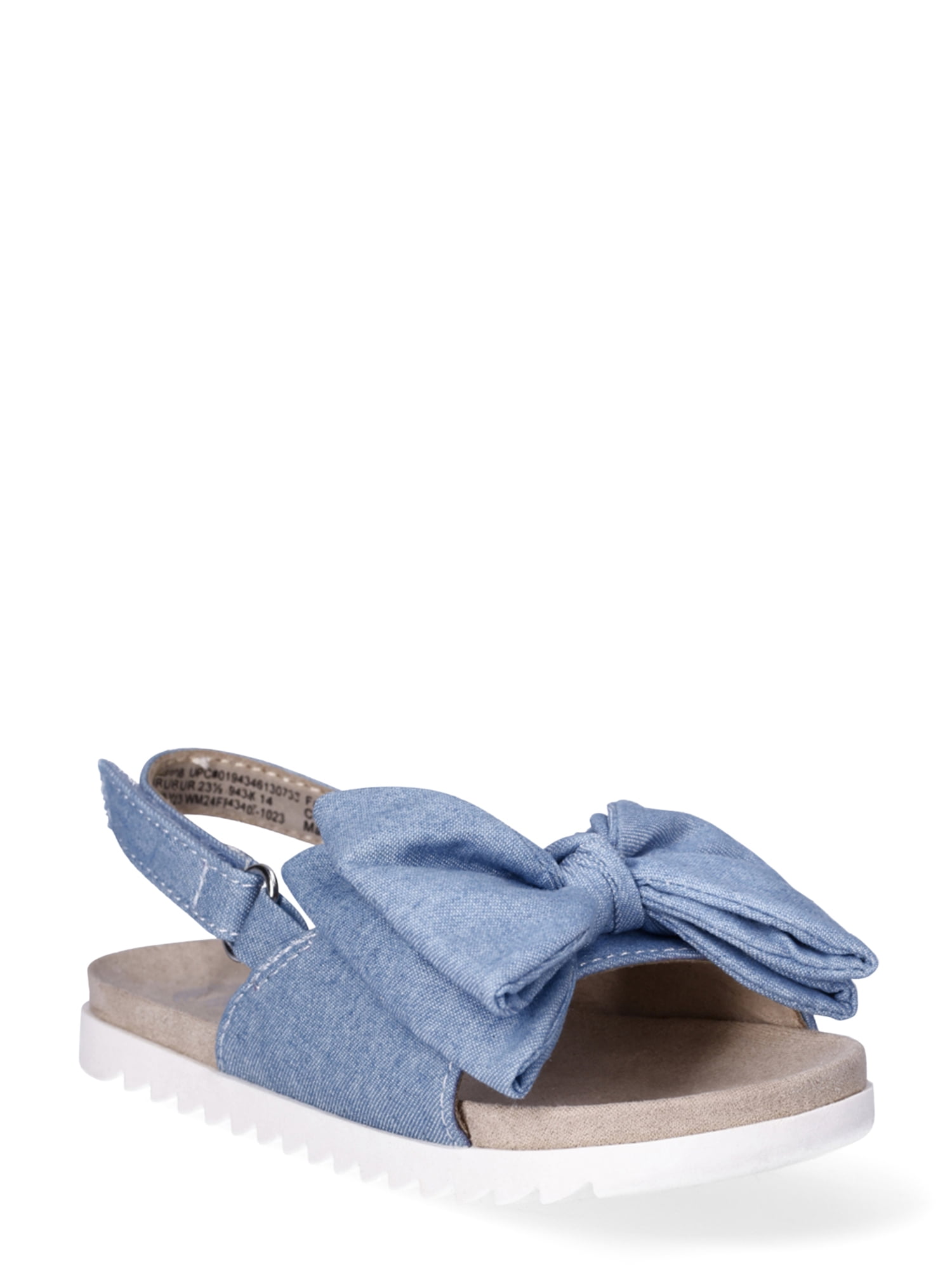 Wonder Nation Baby Girls Bow Sandals