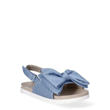 Wonder Nation Baby Girls Bow Sandals