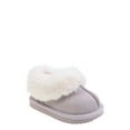 thumbnail image 1 of Wonder Nation Baby Girls Faux Fur Trim Slippers, 1 of 5
