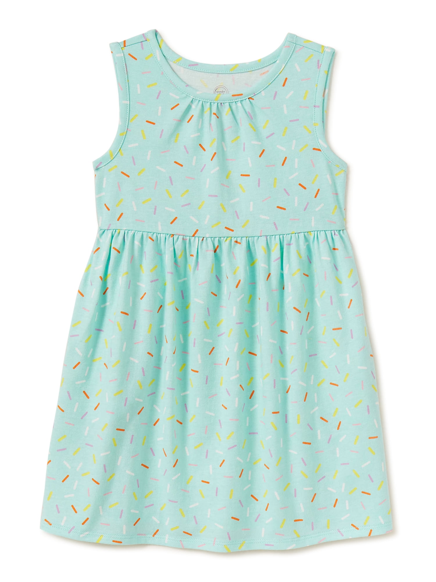 Wonder Nation Baby Girls & Toddler Girls Sprinkle Tank Dress, Sizes 12M-5T