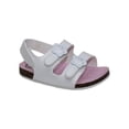thumbnail image 1 of Wonder Nation Baby Girls Two Buckle Back-Strap Footbed Sandals, 1 of 6