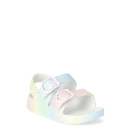 Wonder Nation Baby Girls Two Buckle Sandals