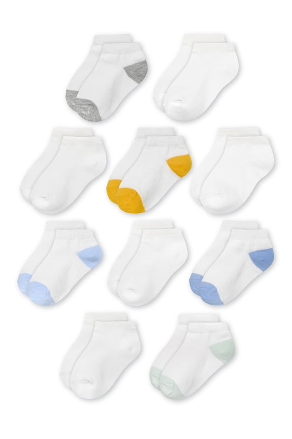 Baby Low Cut Socks, 10 Pack, 0M- 5T
