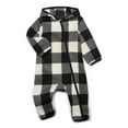 thumbnail image 1 of Wonder Nation Baby Microfleece Pram with Hood, Size 0M-12M, 1 of 3