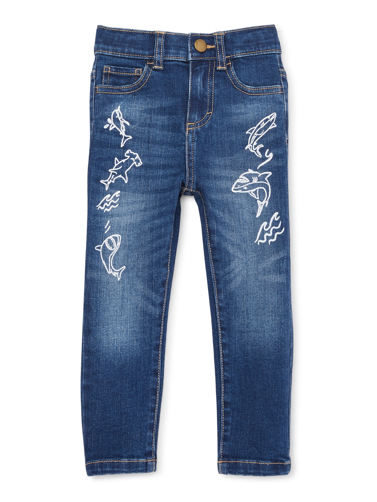 Wonder Nation Baby & Toddler Boy's Shark Print Jeans