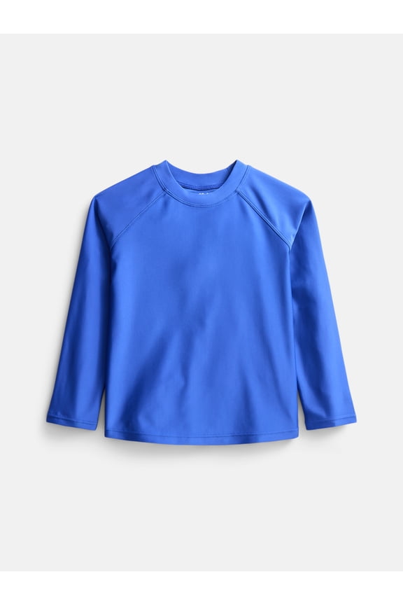 Baby and Toddler Boys Swim Rash Guard with Long Sleeves, Sizes 12M-5T