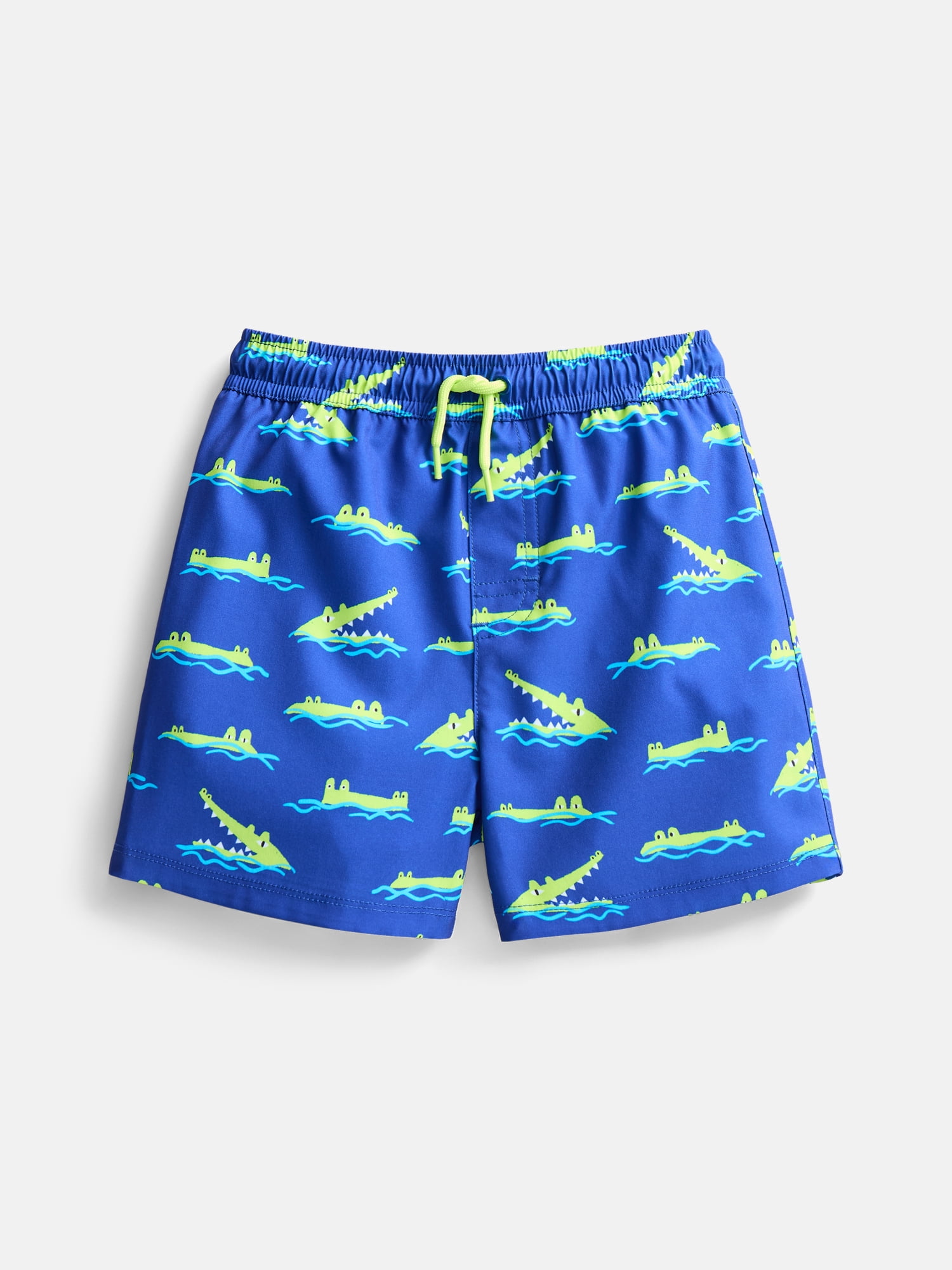 Wonder Nation Baby and Toddler Boys Printed Swim Trunks, Sizes 12M-5T