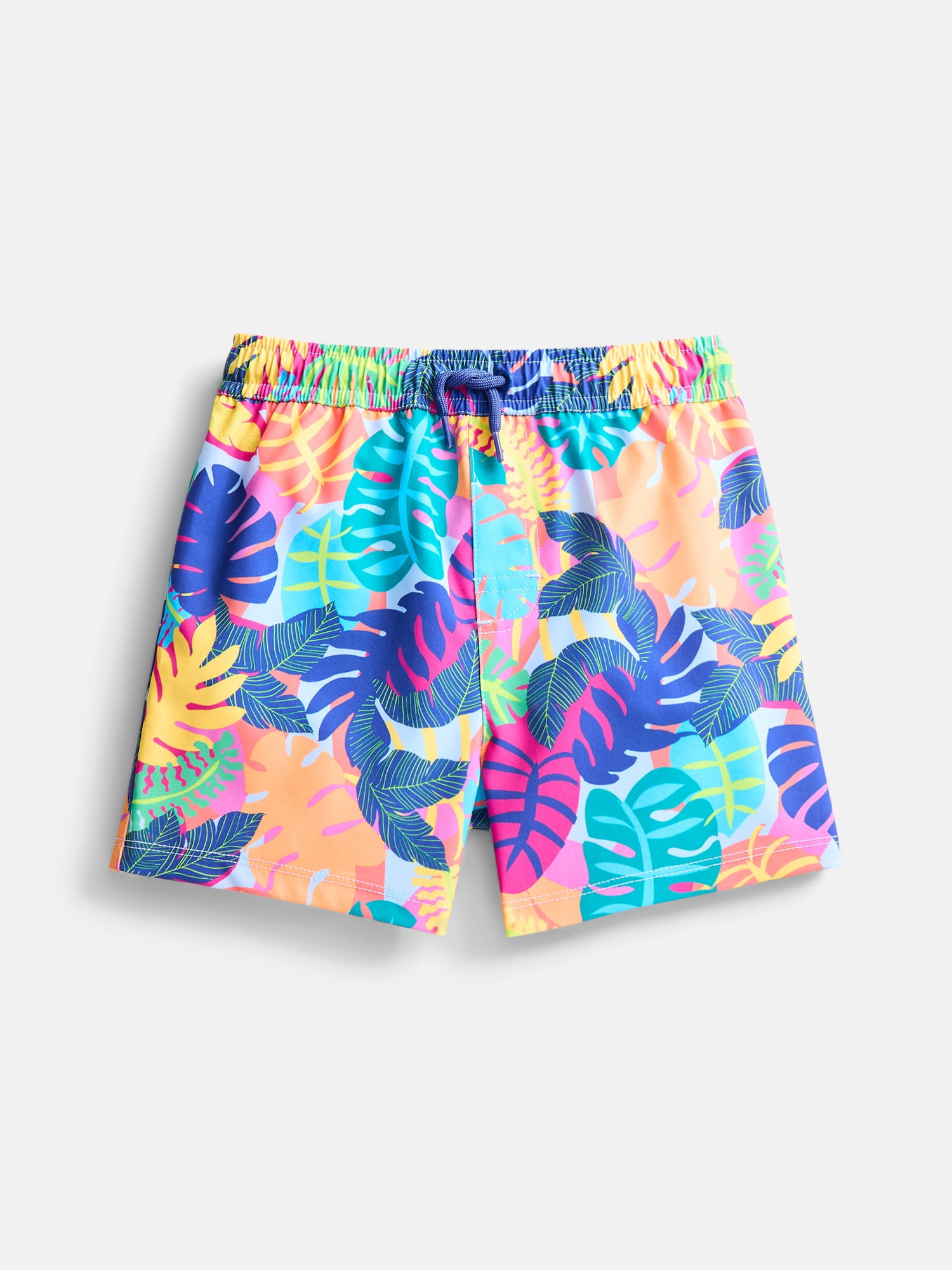 Wonder Nation Baby and Toddler Boys Printed Swim Trunks, Sizes 12M-5T