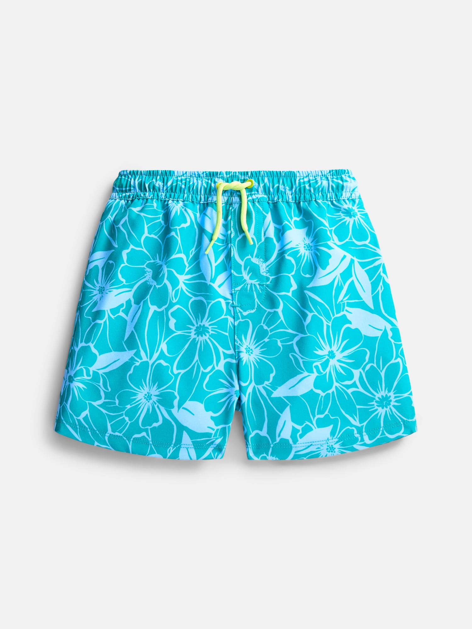 Wonder Nation Baby and Toddler Boys Printed Swim Trunks, Sizes 12M-5T