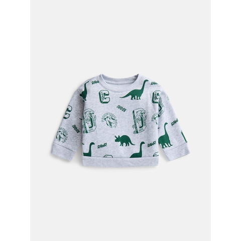 Baby & Toddler Fleece Crewneck Sweatshirt, Sizes 6M-5T