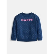 Wonder Nation Baby & Toddler Fleece Crewneck Sweatshirt, Sizes 6M-5T
