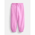 thumbnail image 1 of Wonder Nation Baby and Toddler Girls' Fleece Jogger Pants, Sizes 6M-5T, 1 of 3