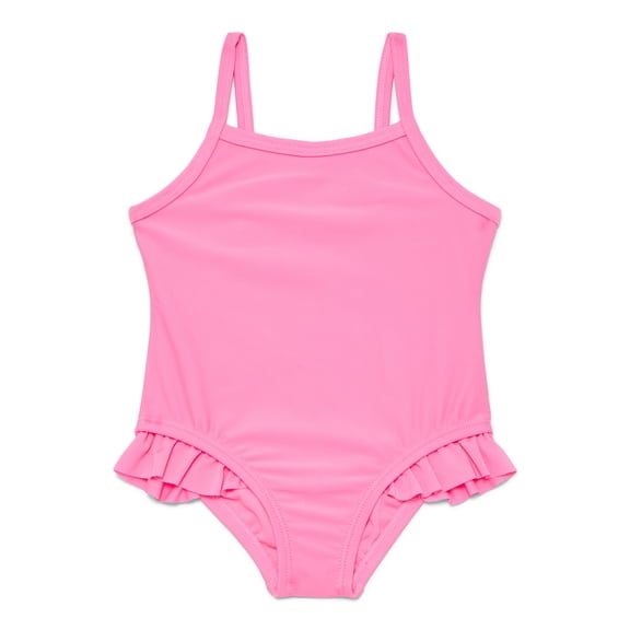 Wonder Nation Baby and Toddler Girl One- Piece Swimsuit, Sizes 12M-5T