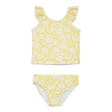 Wonder Nation Baby and Toddler Girl Tankini Swimsuit, 2-Piece, Sizes 12M-5T