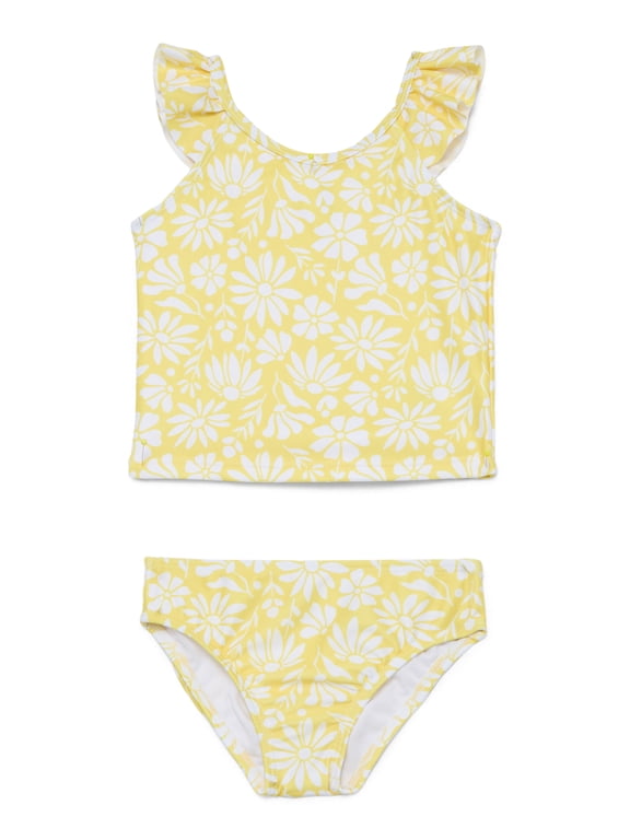 Baby and Toddler Girl Tankini Swimsuit, 2-Piece, Sizes 12M-5T