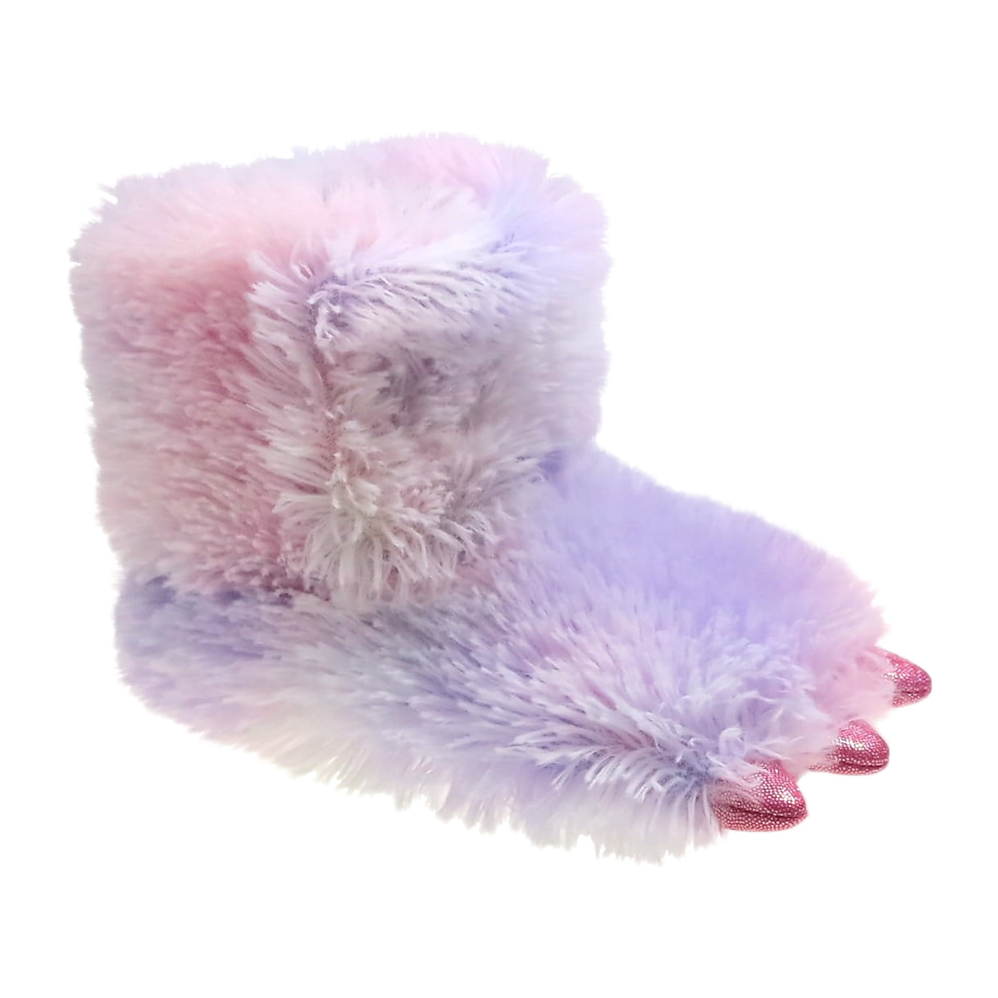 Wonder Nation Baby & Toddler Girls Monster Claw Boot Slippers