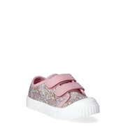 Wonder Nation Baby and Toddler Girls Two Strap Bump Toe Sneakers