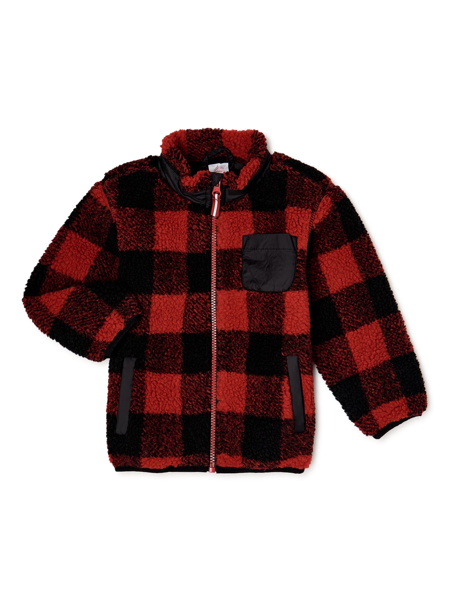 Wonder Nation Baby & Toddler Sherpa Jacket, Sizes 0M-5T