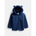 thumbnail image 1 of Wonder Nation Baby and Toddler Teddy Fleece Jacket with Hood, Sizes 12M-5T, 1 of 3