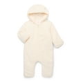 thumbnail image 1 of Wonder Nation Baby Teddy Fleece Pram with Hood, Sizes 0M-9M, 1 of 3