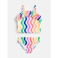 thumbnail image 1 of Wonder Nation Baby and Toddler Girls Tankini Swimsuit Set, 2 Piece, Sizes 12M-5T, 1 of 3
