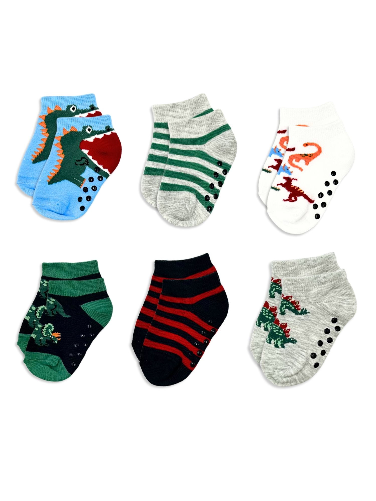 Wonder Nation Baby and Toddler Ankle Socks, 6-Pack, Sizes 0M-18M