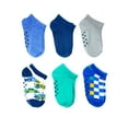 thumbnail image 1 of Wonder Nation Baby and Toddler Ankle Socks, 6-Pack, Sizes 0M-18M, 1 of 7