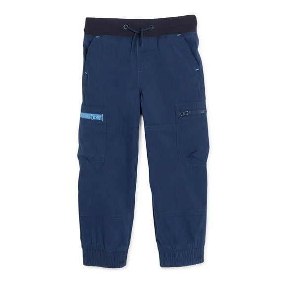 Wonder Nation Baby and Toddler Boy Cargo Jogger Pants, Sizes 12M-5T