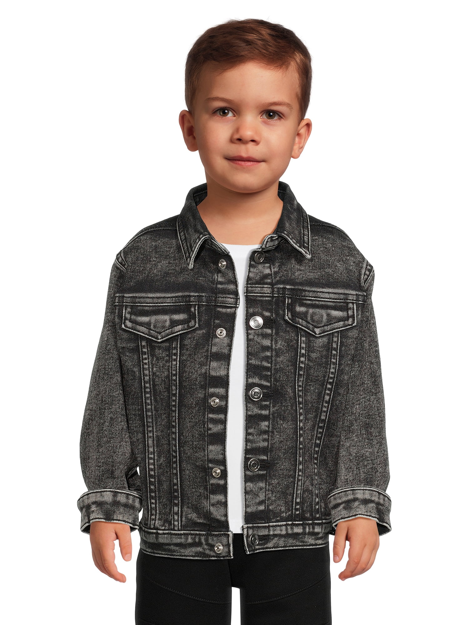 Wonder Nation Baby and Toddler Boy Denim Jacket, Sizes 12M 5T