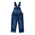 thumbnail image 1 of Wonder Nation Baby and Toddler Boy Denim Overalls, Sizes 12M-5T, 1 of 3