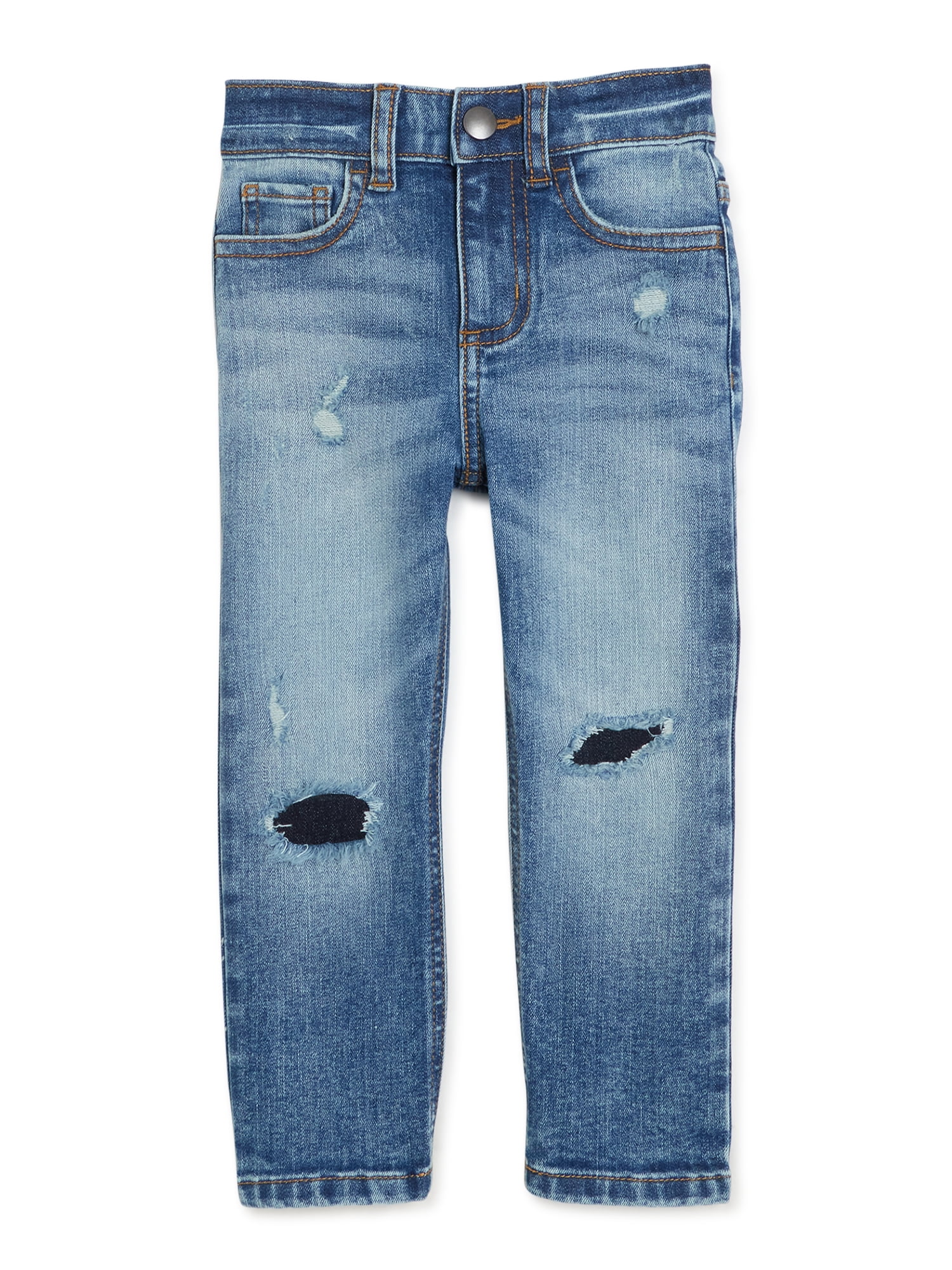 Wonder Nation Baby and Toddler Boy Ripped and Repaired Fashion Jeans ...