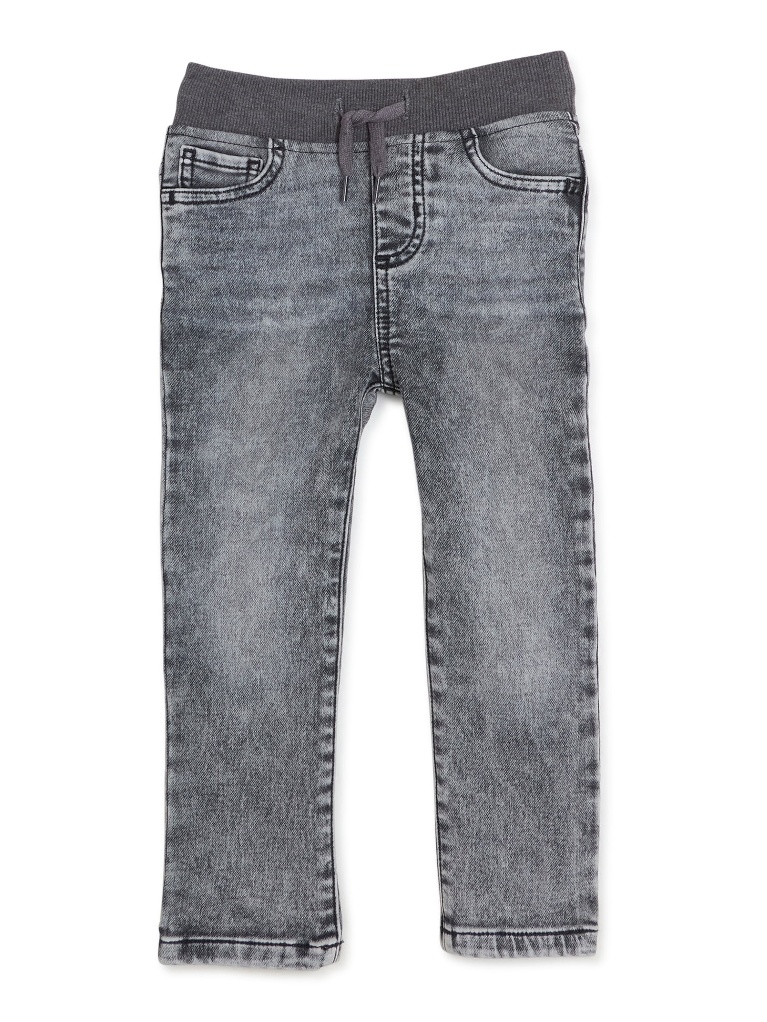 Wonder Nation Baby Toddler Boy Stretch Knit Denim Jeans with Reinforced Knees, Sizes 12M-5T - Walmart.com