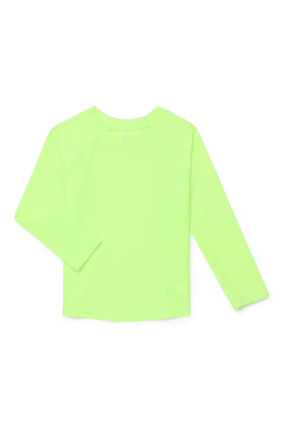 Baby and Toddler Boys Swim Rash Guard with Long Sleeves, Size 12M-5T