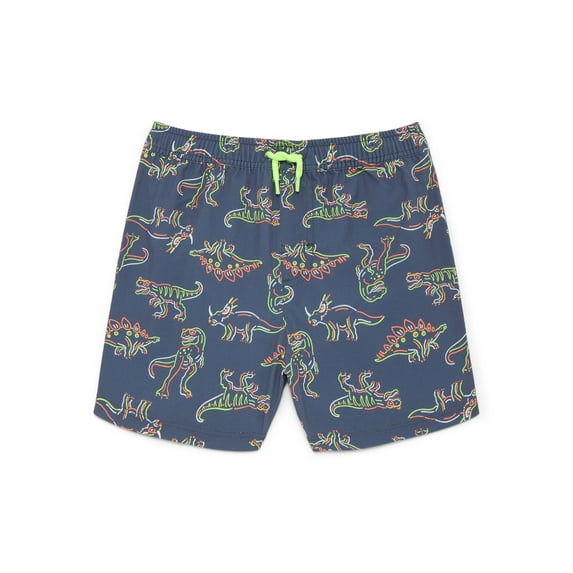 Wonder Nation Baby and Toddler Boy Swim Trunks, Size 12M-5T