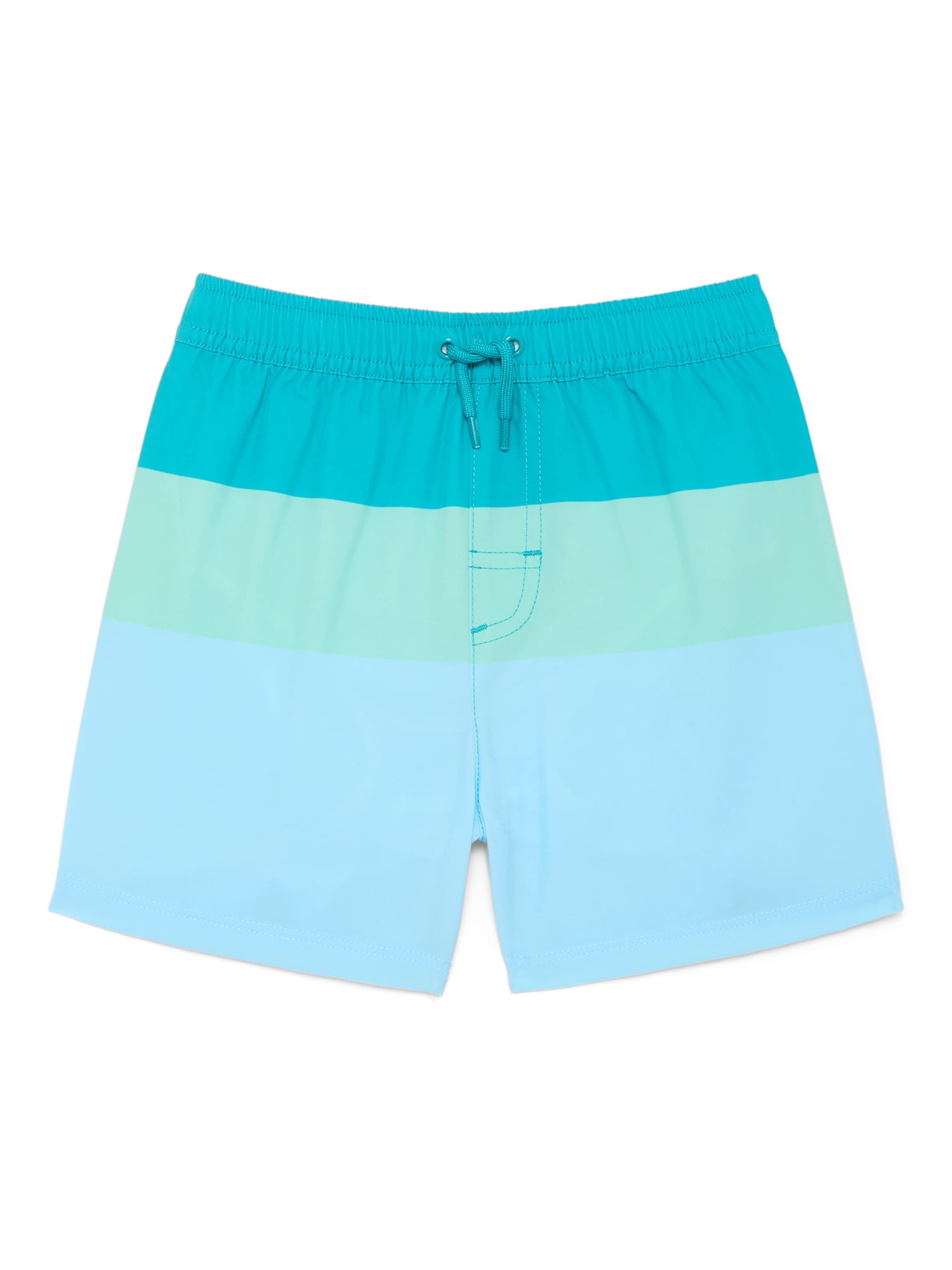Wonder Nation Baby and Toddler Boy Swim Trunks, Size 12M-5T