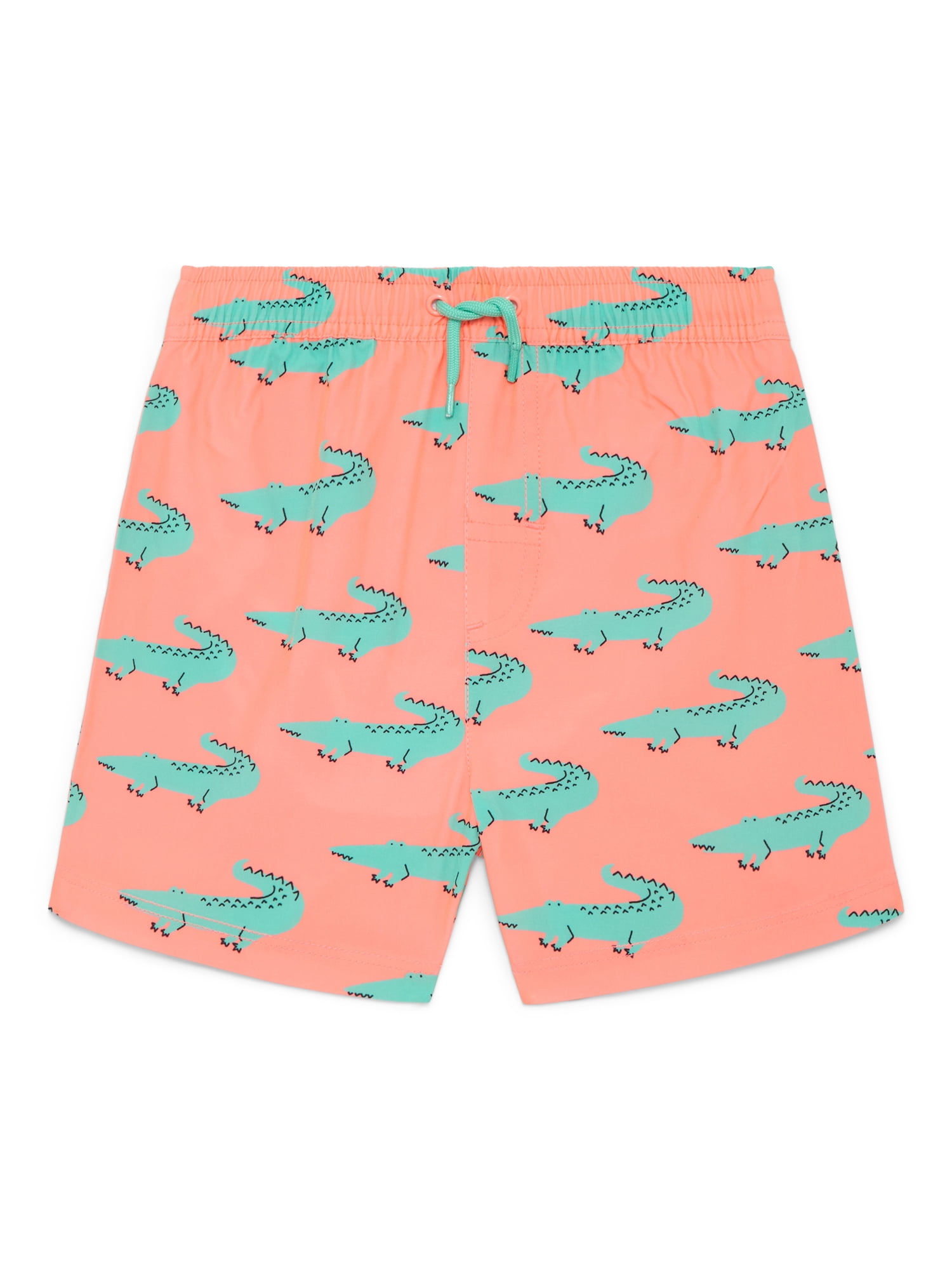 Wonder Nation Baby and Toddler Boy Swim Trunks, Size 12M-5T