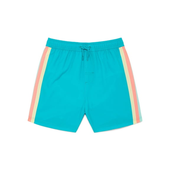 Wonder Nation Baby and Toddler Boy Swim Trunks, Size 12M-5T