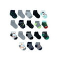 thumbnail image 1 of Wonder Nation Baby and Toddler Boys Ankle Socks, 18-Pack, Sizes 0M-18M, 1 of 3