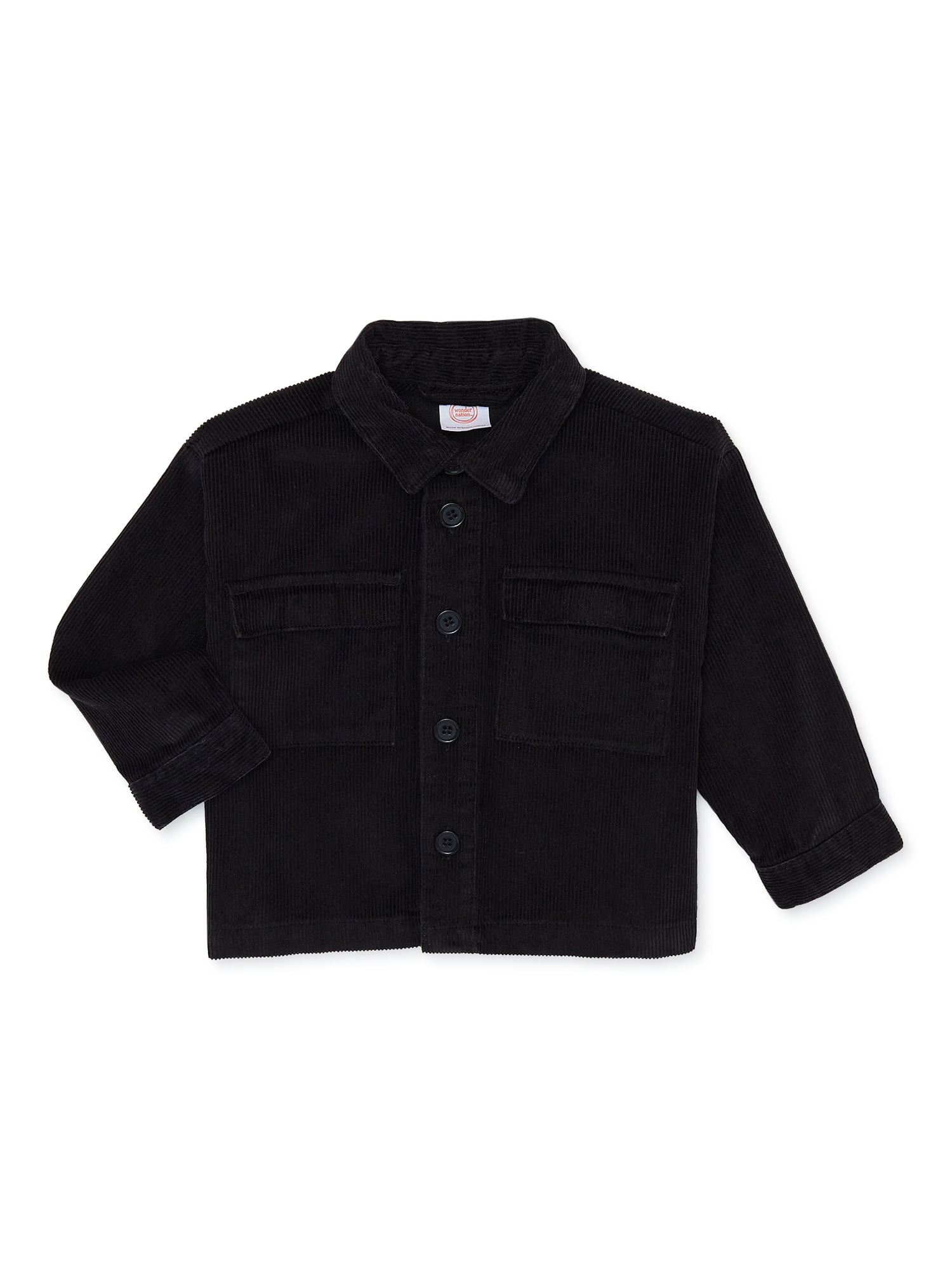 Wonder Nation Baby and Toddler Boys’ Corduroy Shacket, Sizes 12M-5T ...