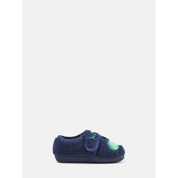 Wonder Nation Toddler Boys House Slippers, Sleep Saurus Dinosaur Embroidered, Medium Width