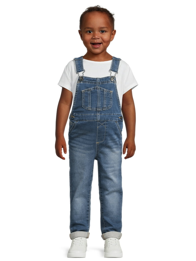 Wonder Nation Stretch Knit Denim Overalls - Style - Walmart.com