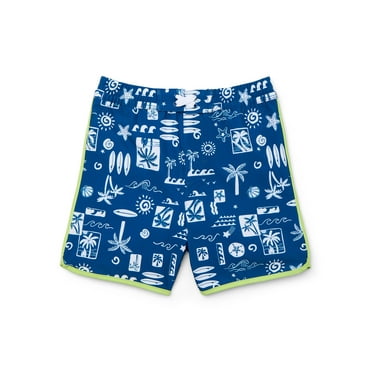 Wonder Nation Baby and Toddler Boys Swim Trunks, Size 12M-5T