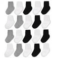 thumbnail image 1 of Wonder Nation Baby and Toddler Crew Socks, 20-Pack, Sizes 0M-5T, 1 of 3