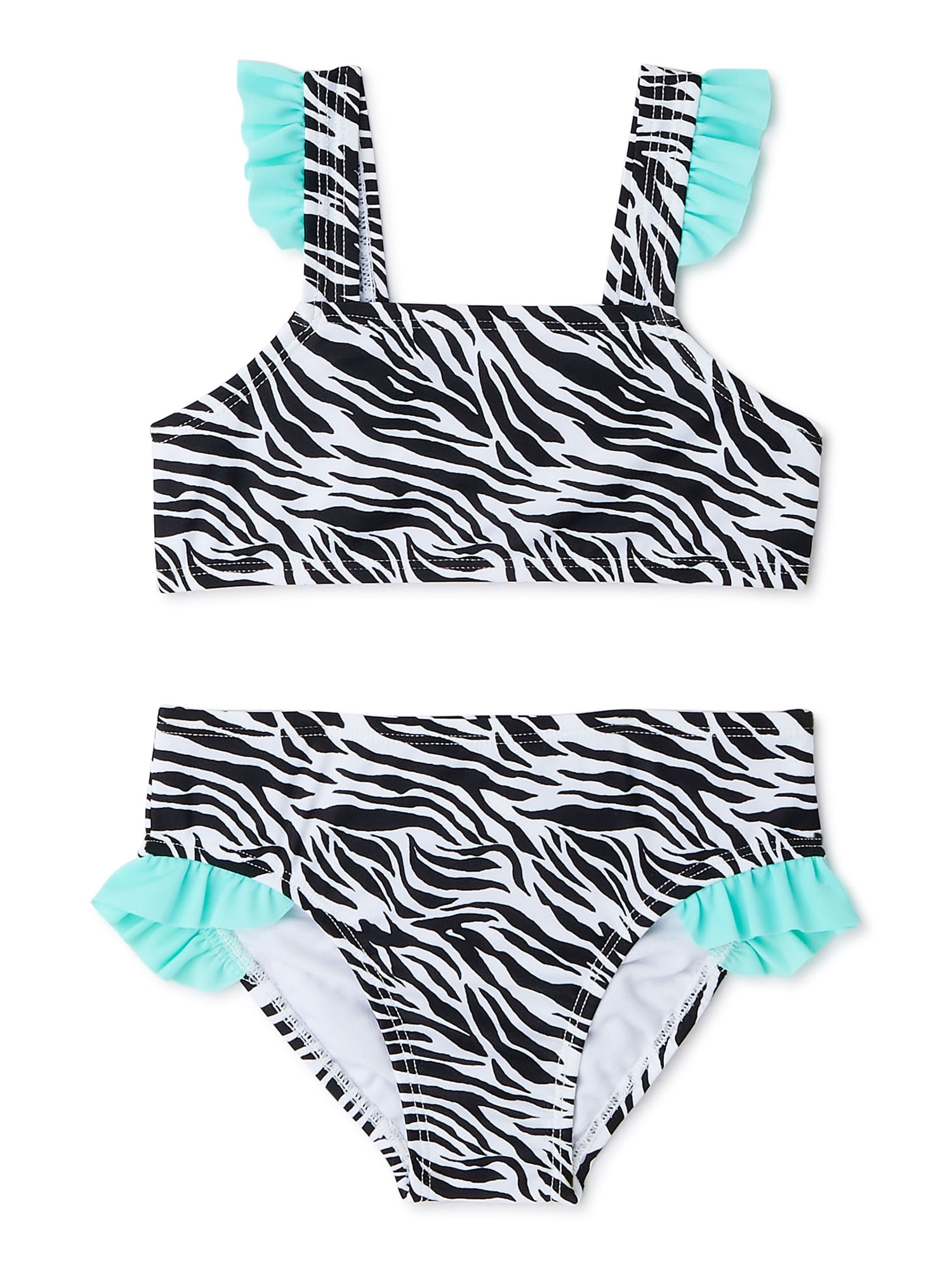 Wonder Nation Baby and Toddler Girl Bikini Swim Set, Sizes 12M-5T